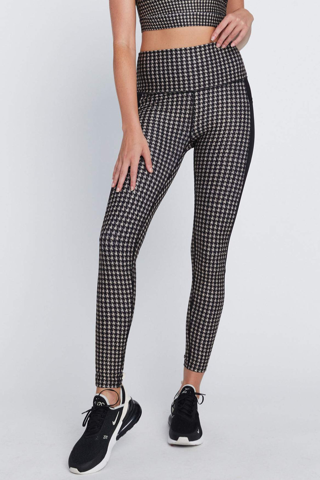 Modern Houndstooth Leggings, Leggings Hahnentrittmuster, Hounds Tooth  Stretch Pants, Printed Leggings, Yoga Pants, Workout Leggings 