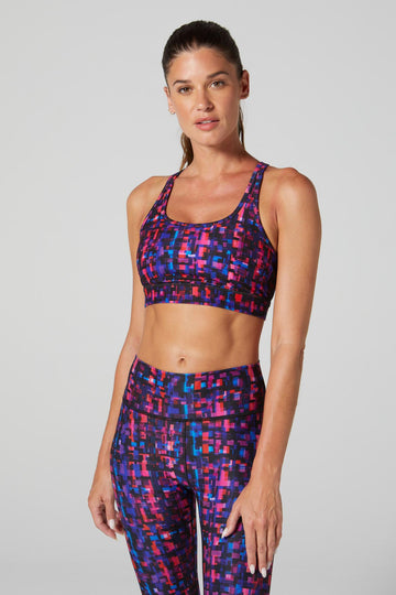 GLOWMODE FeatherFit™ Heart Centered Strappy Sports Bra Light Support